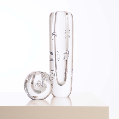Two vases by Asta Strömberg for Strömsbergshyttan, Sweden