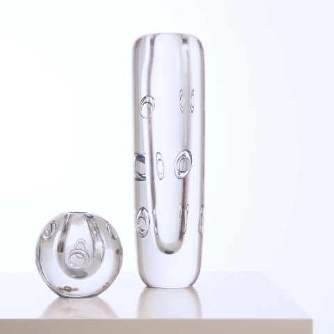Two vases by Asta Strömberg for Strömsbergshyttan, Sweden