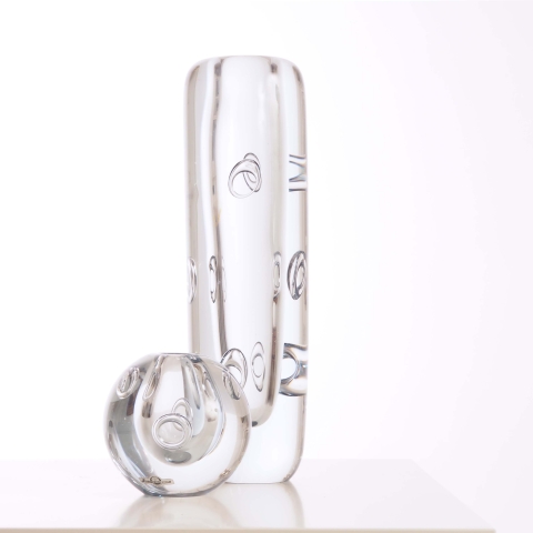 Two vases by Asta Strömberg for Strömsbergshyttan, Sweden