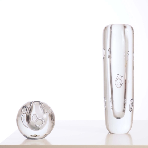 Two vases by Asta Strömberg for Strömsbergshyttan, Sweden