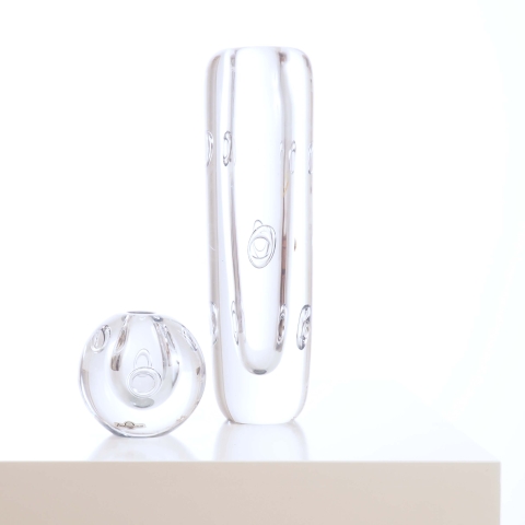 Two vases by Asta Strömberg for Strömsbergshyttan, Sweden