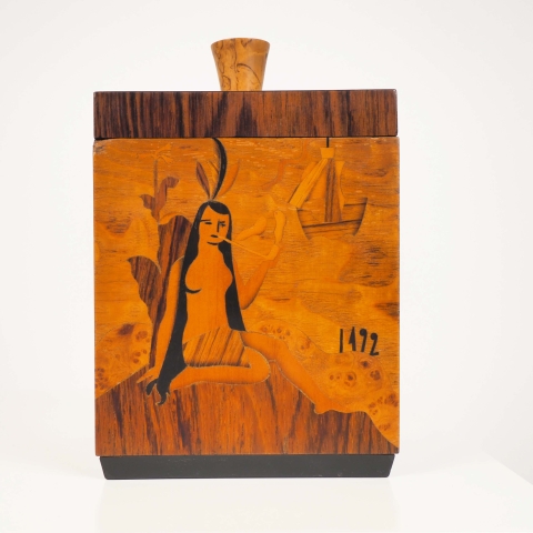 Tobacco box, "Columbus"  by Birger Ekman