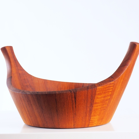 Staved Teak Bowl by Jens H Quistgaard