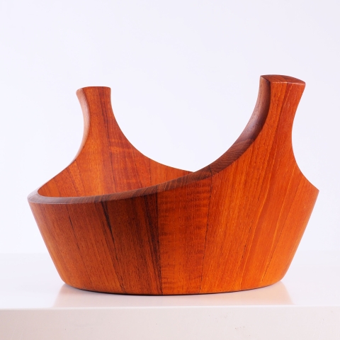 Staved Teak Bowl by Jens H Quistgaard