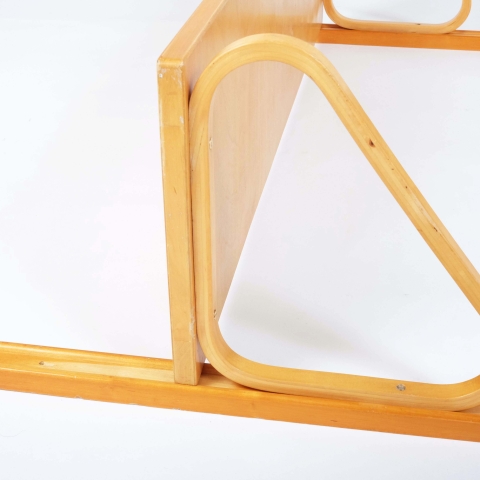Early Shelf in Birch by Alvar Aalto for Aalto Möbler, Hedemora, Sweden