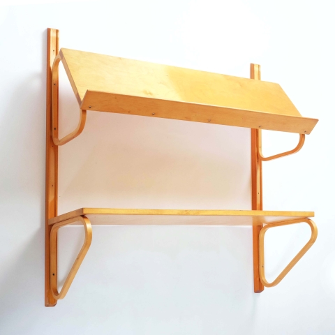Early Shelf in Birch by Alvar Aalto for Aalto Möbler, Hedemora, Sweden