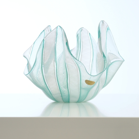 Handkerchief bowl by Archemide Seguso, Murano, Italy