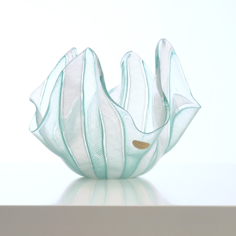 Handkerchief bowl by Archemide Seguso, Murano, Italy
