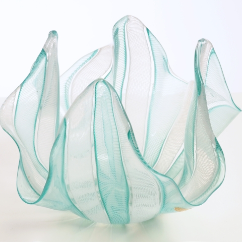 Handkerchief bowl by Archemide Seguso, Murano, Italy