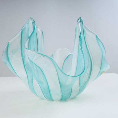 Handkerchief bowl by Archemide Seguso, Murano, Italy