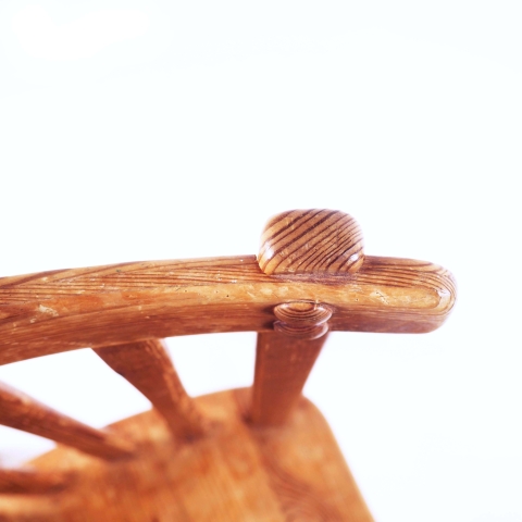 Two Swedish Sport Cabin Chairs in pine by David Rosén for NK, Sweden