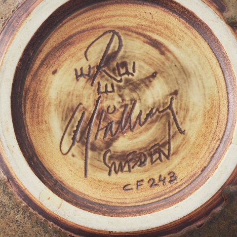 Unique Ceramic Bowl by Carl-Harry Stålhane for Rörstrand, Sweden